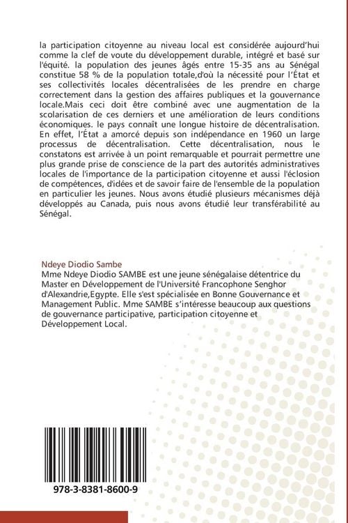 Produktbild: Promouvoir la participation citoyenne des jeunes au S&eacute;n&eacute;gal