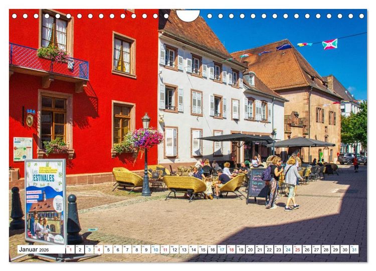 Produktbild: Haguenau - eine Perle im Nordelsass (Wandkalender 2026 DIN A4 quer), CALVENDO Monatskalender
