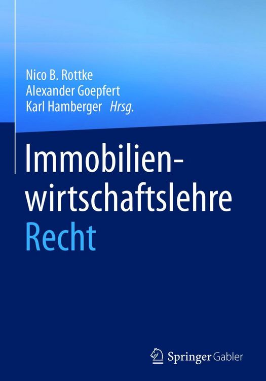 Produktbild: Immobilienwirtschaftslehre - Recht