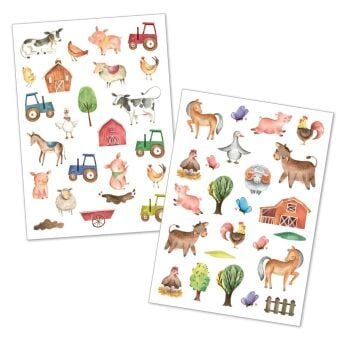 Produktbild: HAPPY TATTS, Kinder-Tattoos, 'Muh & M&auml;h' (48 Stk.)