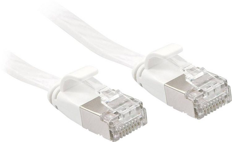 Produktbild: LINDY 47544 RJ45 Patchkabel CAT 6a U/FTP 5.00m Wei&szlig; mit Rastnasenschutz 1St.