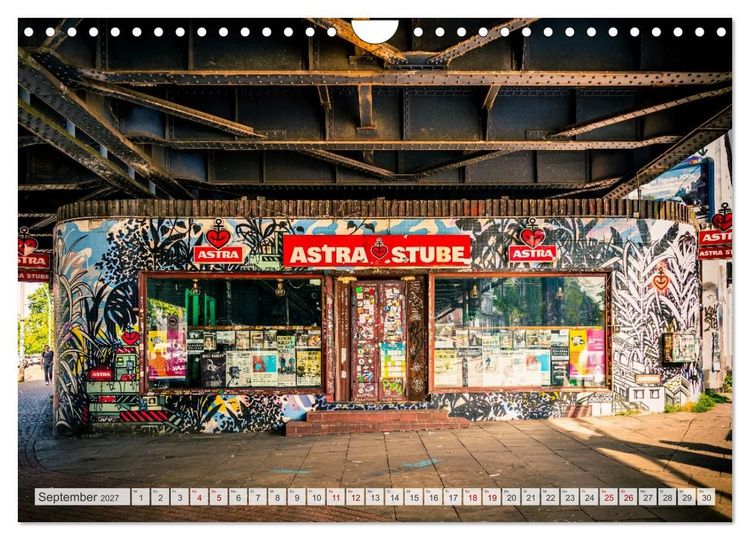 Produktbild: Buntes Hamburg (Wandkalender 2027 DIN A4 quer), CALVENDO Monatskalender