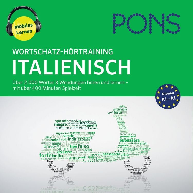 Produktbild: PONS Wortschatz-H&ouml;rtraining Italienisch
