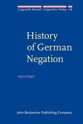 Produktbild: History of German Negation