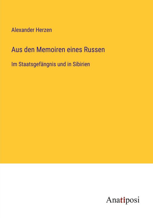 Produktbild: Aus den Memoiren eines Russen