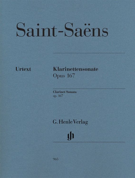Produktbild: Camille Saint-Sa&euml;ns - Klarinettensonate op. 167