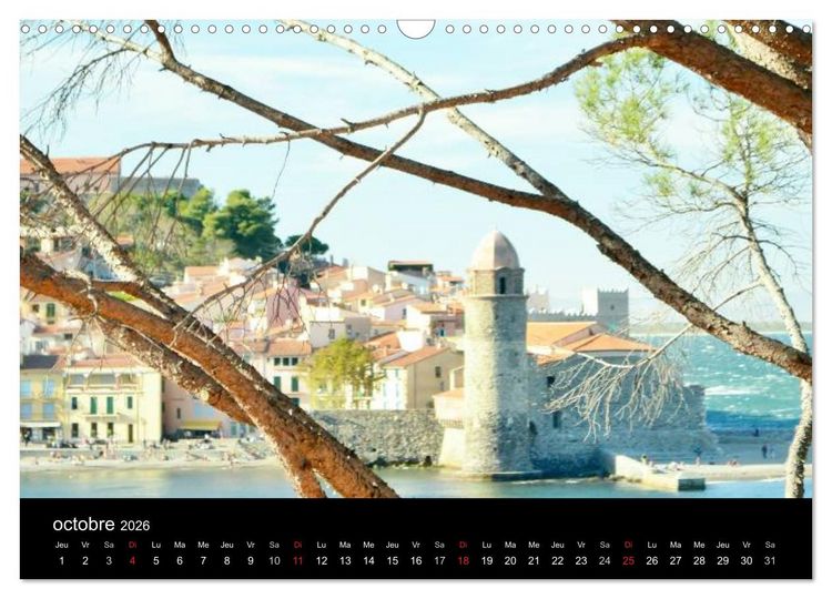 Produktbild: Un jour COLLIOURE (Calendrier mural 2026 DIN A3 vertical), CALVENDO calendrier mensuel