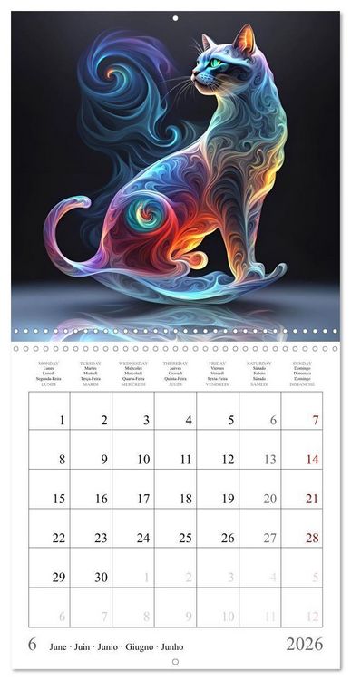 Produktbild: Rainbow Creatures (Wall Calendar 2026 12 &times; 12 Inch) CALVENDO 12 Month Wall Calendar
