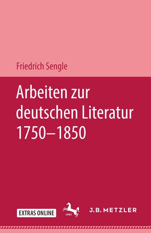 Produktbild: Arbeiten zur deutschen Literatur 1750-1850