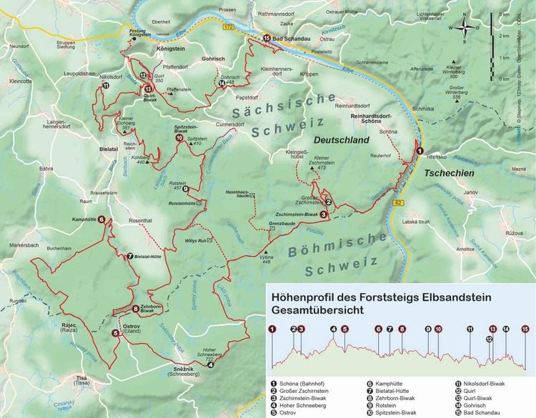 Produktbild: Forststeig Elbsandstein von Sch&ouml;na nach Bad Schandau