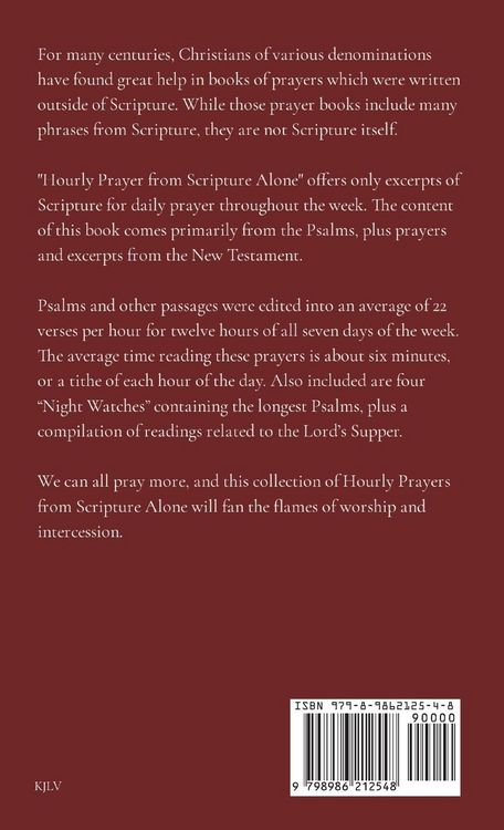 Produktbild: Hourly Prayers from Scripture Alone