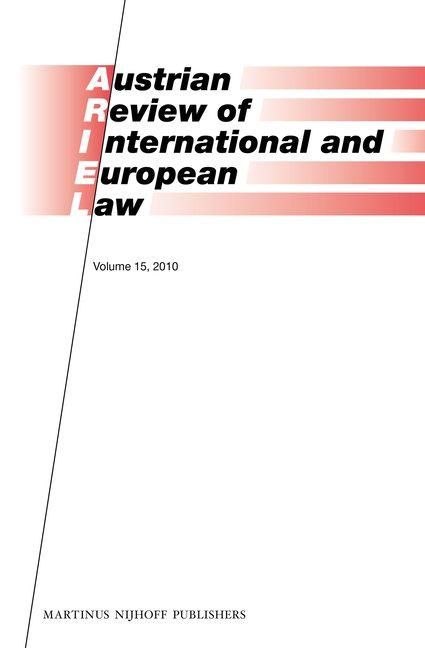 Produktbild: Austrian Review of International and European Law, Volume 15 (2010)