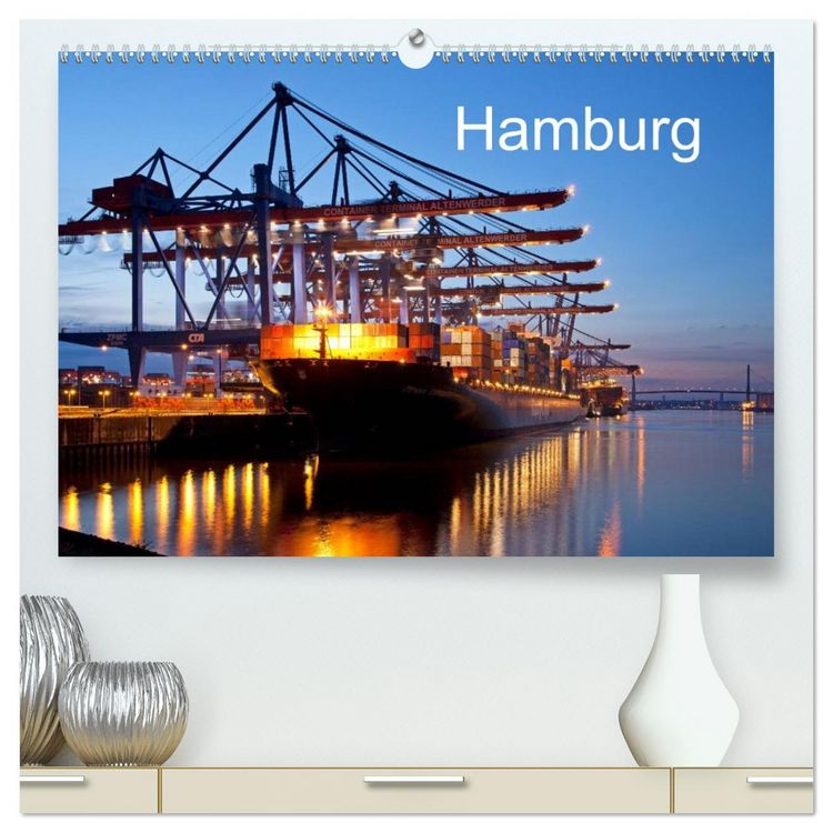 Produktbild: Hamburg (hochwertiger Premium Wandkalender 2026 DIN A2 quer), Kunstdruck in Hochglanz