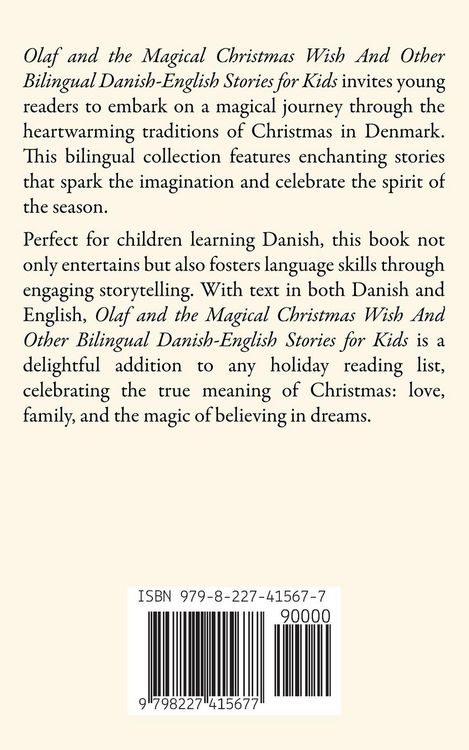 Produktbild: Olaf and the Magical Christmas Wish And Other Bilingual Danish-English Stories for Kids