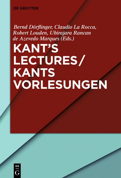 Produktbild: Kant&rsquo;s Lectures / Kants Vorlesungen