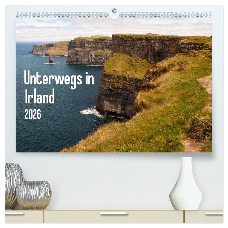 Produktbild: Unterwegs in Irland (hochwertiger Premium Wandkalender 2026 DIN A2 quer), Kunstdruck in Hochglanz