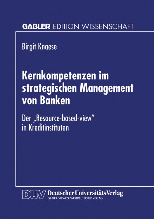 Produktbild: Kernkompetenzen im strategischen Management von Banken