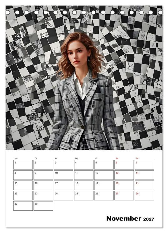 Produktbild: Schachspiel der Mode (Tischkalender 2027 DIN A5 hoch), CALVENDO Monatskalender