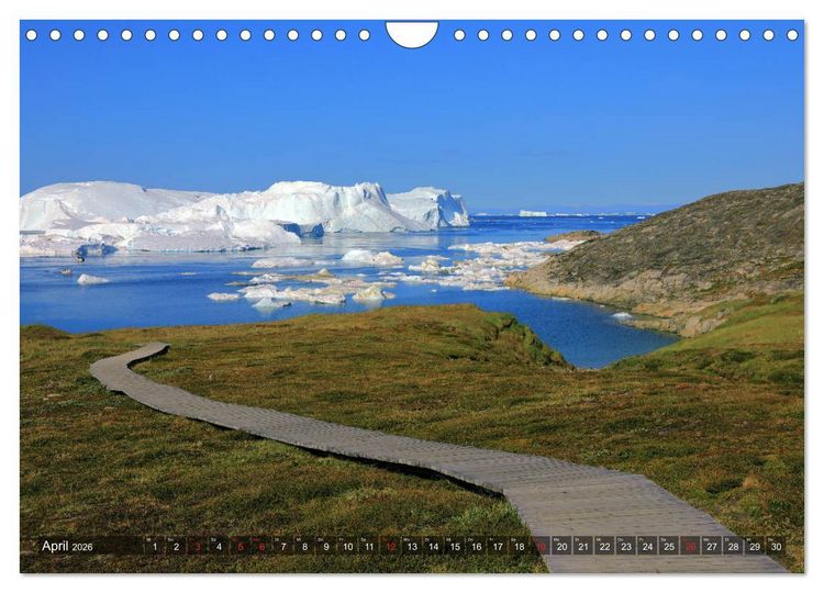 Produktbild: Gr&ouml;nland - Ilulissat und die Diskobucht (Wandkalender 2026 DIN A4 quer), CALVENDO Monatskalender