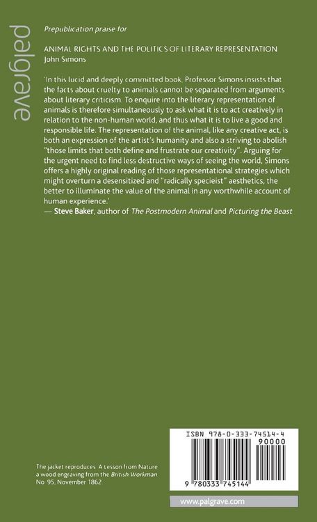 Produktbild: Animals, Literature and the Politics of Representation