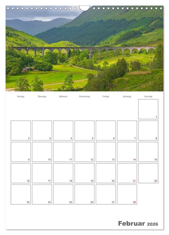Produktbild: Schottland - Reiseplaner (Wandkalender 2026 DIN A3 hoch), CALVENDO Monatskalender