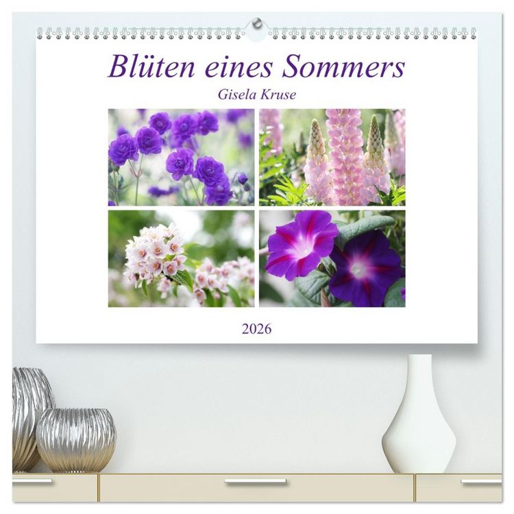 Produktbild: Bl&uuml;ten eines Sommers (hochwertiger Premium Wandkalender 2026 DIN A2 quer), Kunstdruck in Hochglanz