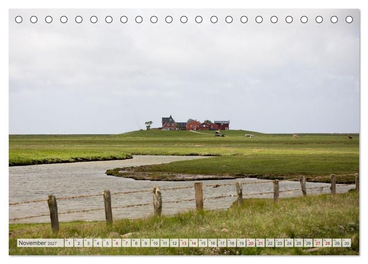 Produktbild: Wundersch&ouml;ne Hallig Hooge (Tischkalender 2027 DIN A5 quer), CALVENDO Monatskalender