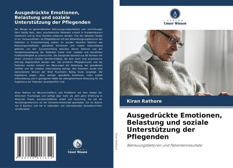 Produktbild: Ausgedr&uuml;ckte Emotionen, Belastung und soziale Unterst&uuml;tzung der Pflegenden