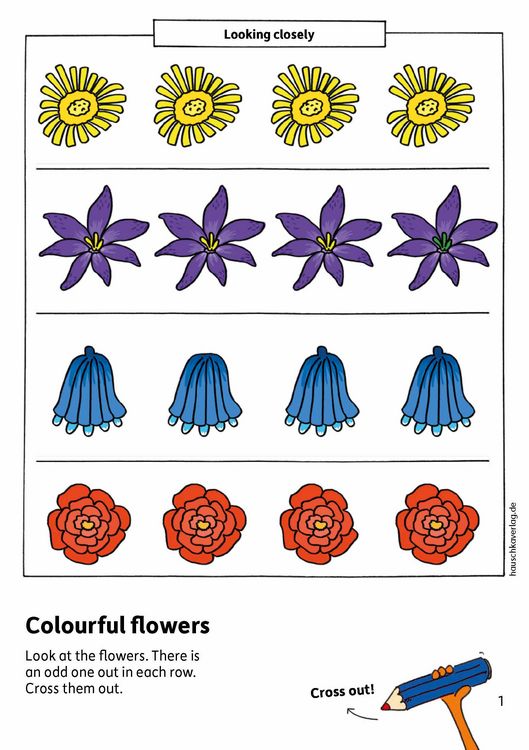 Produktbild: Kindergarten Activity Book from age 4 years - Spot the difference - for kids, boy and girl