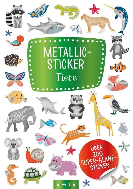 Produktbild: Metallic-Sticker &ndash; Tiere