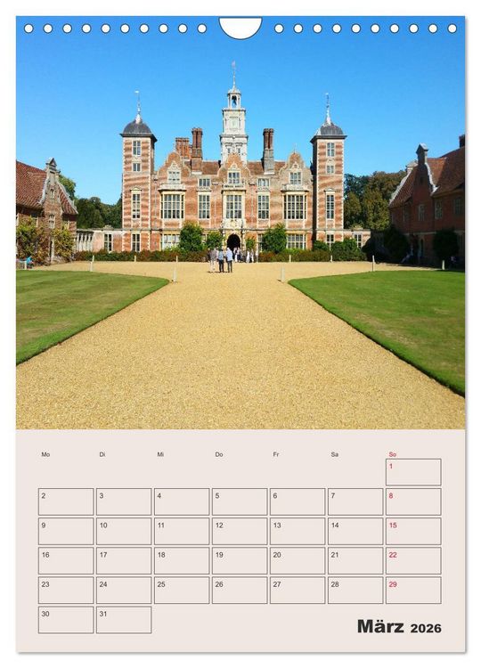 Produktbild: Lovely England Wundersch&ouml;ne Reiseeindr&uuml;cke (Wandkalender 2026 DIN A4 hoch), CALVENDO Monatskalender