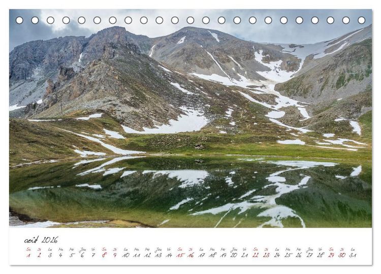 Produktbild: Le col de l'Izoard sur la route des Grandes Alpes (Calendrier de bureau 2026 DIN A5 vertical), CALVENDO calendrier mensuel