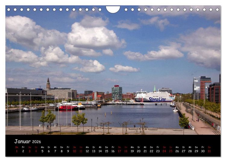 Produktbild: Kiel - Stadt an der F&ouml;rde (Wandkalender 2026 DIN A4 quer), CALVENDO Monatskalender