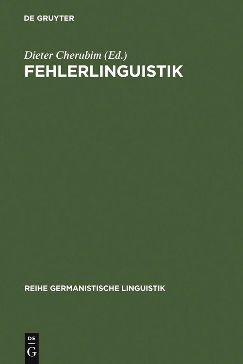 Produktbild: Fehlerlinguistik