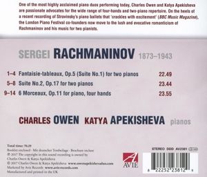 Produktbild: Rachmaninov: Two-Piano Suites: Six Morceaux,Op. 1