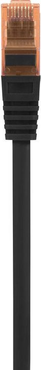 Produktbild: Renkforce RF-5044002 RJ45 Patchkabel CAT 6 U/UTP 10.00 m Schwarz Halogenfrei, mit Rastnasenschutz 1 St.