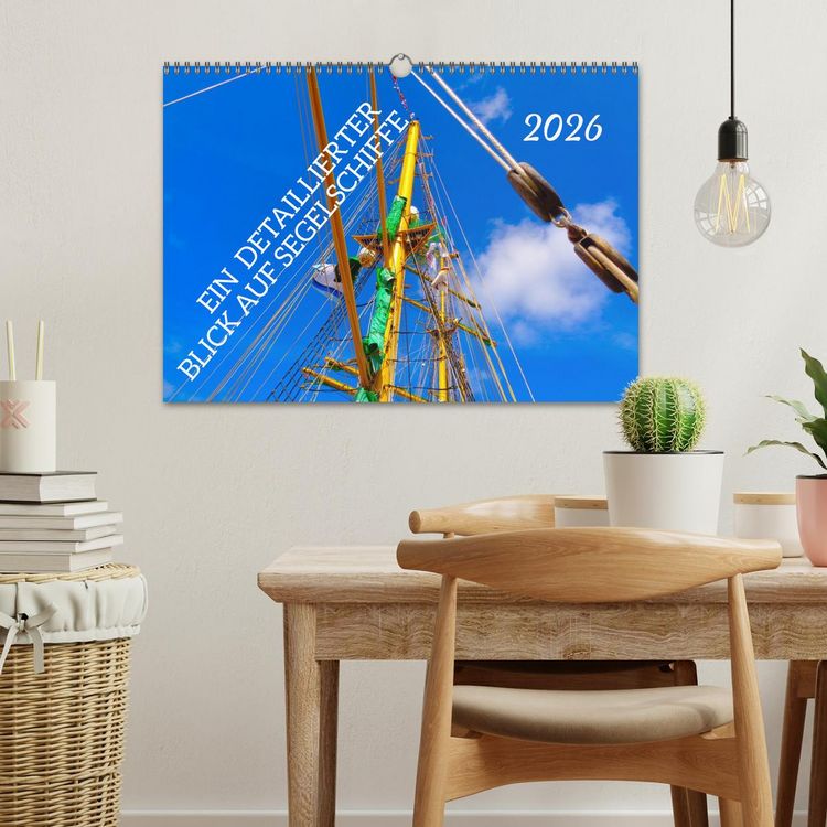 Produktbild: Ein detaillierter Blick auf Segelschiffe (Wandkalender 2026 DIN A3 quer), CALVENDO Monatskalender