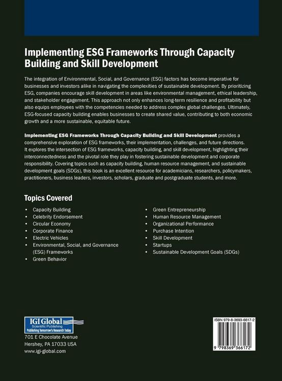 Produktbild: Implementing ESG Frameworks Through Capacity Building and Skill Development