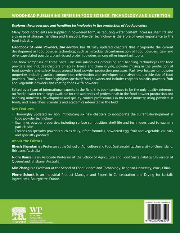 Produktbild: Handbook of Food Powders