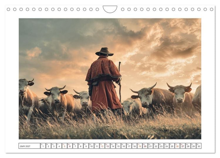 Produktbild: Die edle Kuh (Wandkalender 2027 DIN A4 quer), CALVENDO Monatskalender