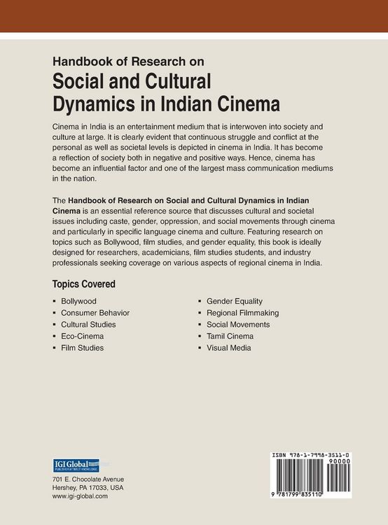 Produktbild: Handbook of Research on Social and Cultural Dynamics in Indian Cinema