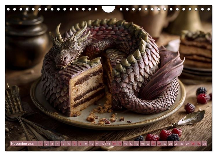 Produktbild: Sweet Wonders. Fantastische Tortenkreationen (Wandkalender 2026 DIN A4 quer), CALVENDO Monatskalender