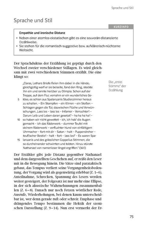 Produktbild: Lekt&uuml;rehilfen E.T.A. Hoffmann 'Der Sandmann'