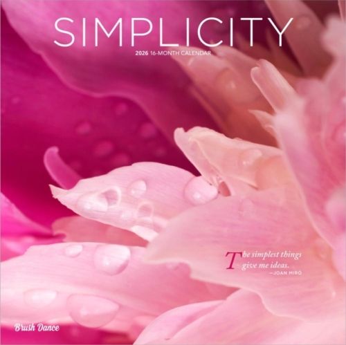 Produktbild: Simplicity 2026 12 X 24 Inch (Hanging) Monthly Square Wall Calendar Plastic-Free