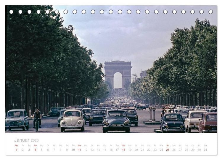 Produktbild: Paris - Historische Ansichten (Tischkalender 2026 DIN A5 quer), CALVENDO Monatskalender