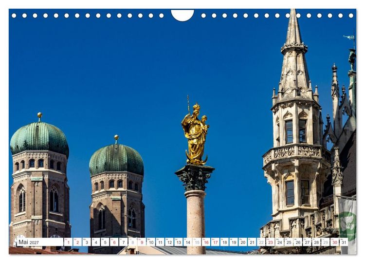 Produktbild: Bayerns Hauptstadt: M&uuml;nchen (Wandkalender 2027 DIN A4 quer), CALVENDO Monatskalender