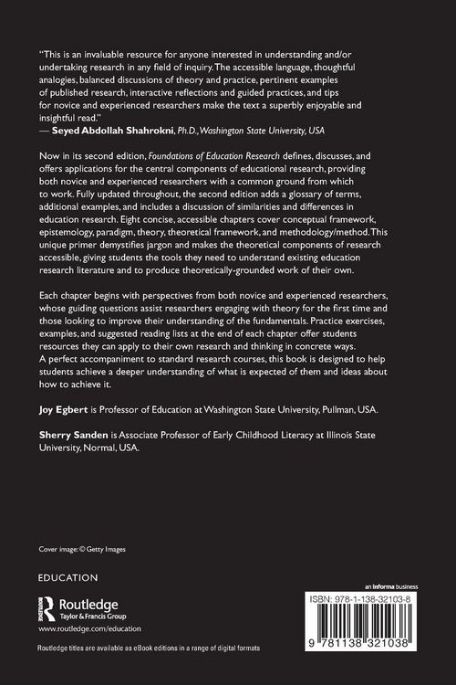 Produktbild: Foundations of Education Research