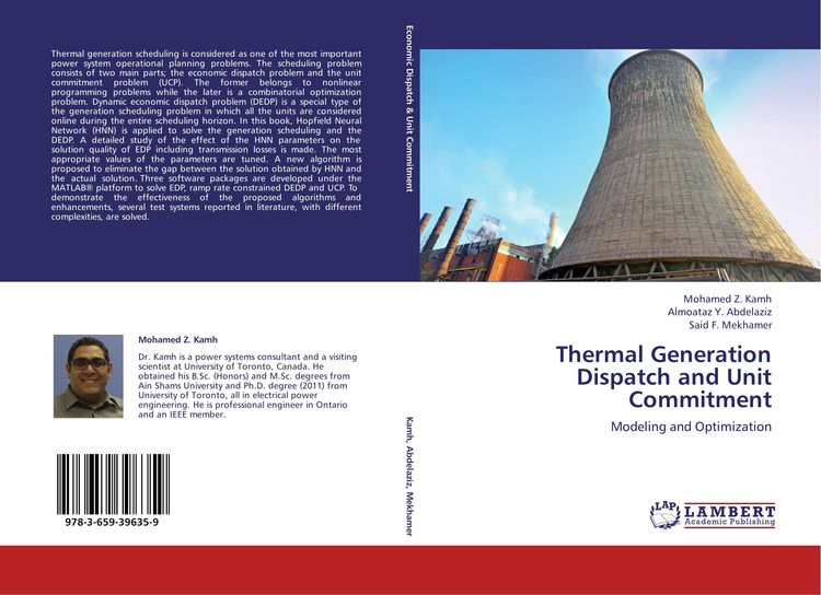 Produktbild: Thermal Generation Dispatch and Unit Commitment