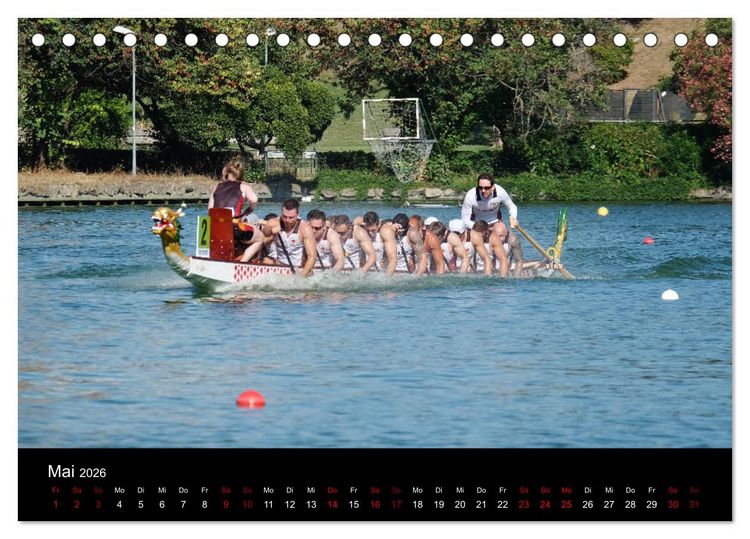 Produktbild: Drachenboot - MissionRome (Tischkalender 2026 DIN A5 quer), CALVENDO Monatskalender