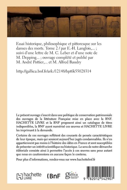 Produktbild: Essai Historique, Philosophique Et Pittoresque Sur Les Danses Des Morts. Tome 2 (&Eacute;d.1851)